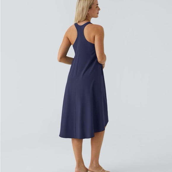 HALARA Blue Sleeveless High-Low Sundress - Picture 2 of 5